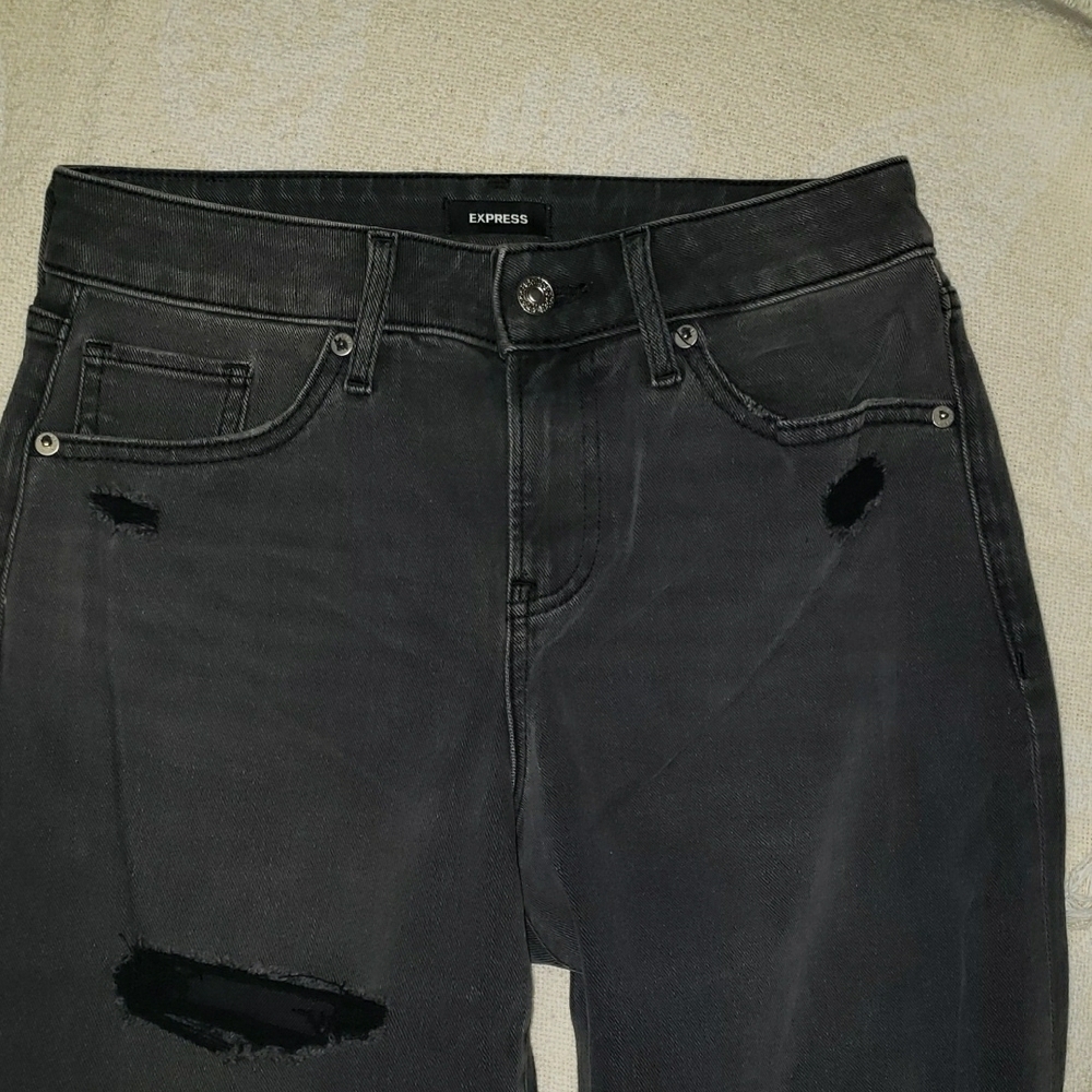 Express Distressed Boyfriend Jeans Sz 2